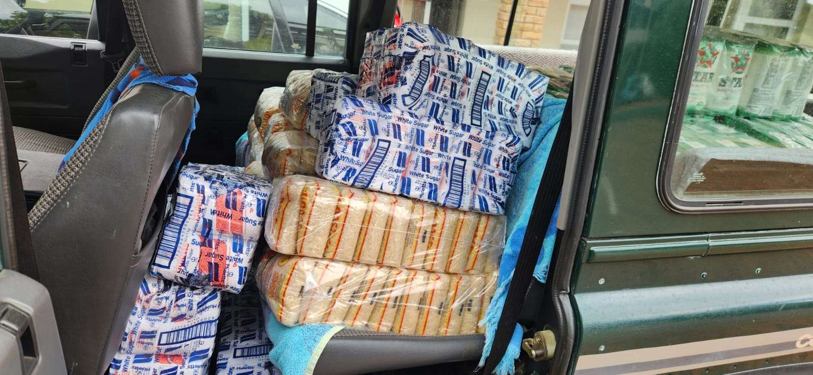 Items ready to be unloaded
